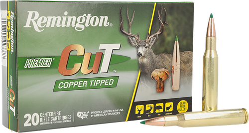 Remington Premier Cut Rifle Ammunition R22337, 270 Win, 130 gr, 3010 fps, 20 Rd/Bx
