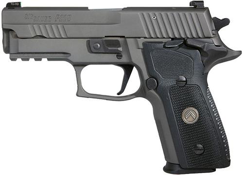 Sig P229 Pistol E29R9LEGIONSAO, 9mm, 3.9 in, Hich Checkered G10 Grip, Legion Gray PVD Finish, Sig Night Sights, 15 Rd