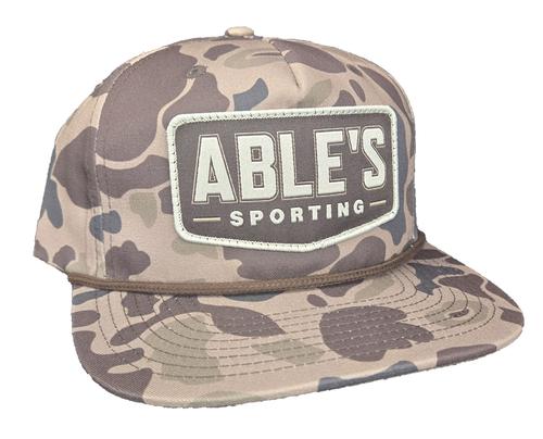 Able's Cap, Richrdson Bark Duck Camo w/ Brown Rope (ACBDCBR)