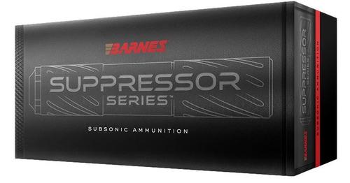 Barnes Suppressor Series Subsonic Handgun Ammunition, 9MM, Jacketed Hollow Ppoint, 147 GR, 20 Rd/Bx