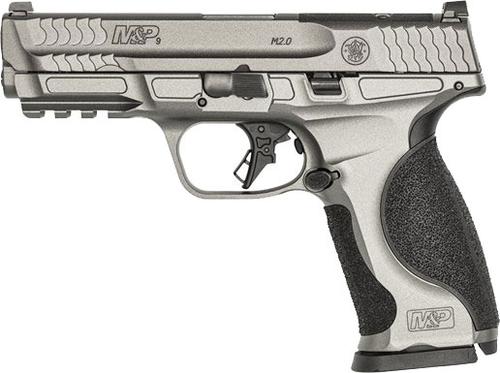 Smith & Wesson M&P9 M2.0 Optic Ready Semi-Auto Pistol 13194, 9mm, 4.25 in, Tungsten Gray Cerakote, 17 Rd