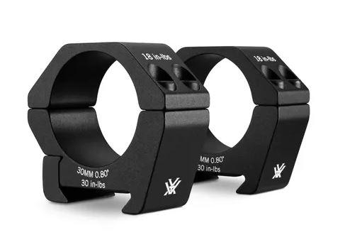 Vortex Sport Rifle Scope Rings, 30mm, Low Height, Black