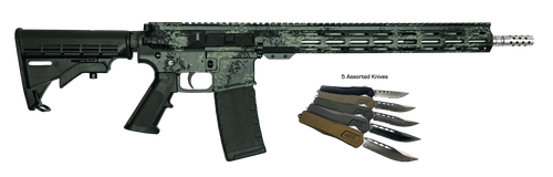 Great Lakes GL15 Bundle Rifle GL15LGRYRIFLEBUNDLE, 223 Wylde, 16", Telescoping Buttstock Stock, 30 Rds