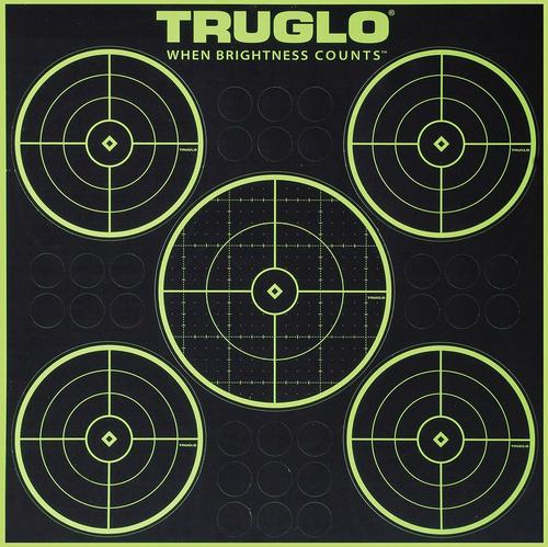 TruGlo Tru See 5-Bullseye Splatter Target, Pack of 6 (TG11A6)