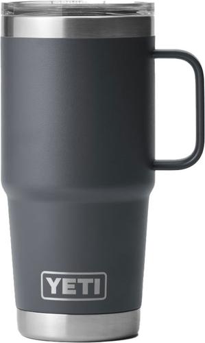 Yeti Rambler 20oz Travel Mug w/ StrongHold Lid (21071501169) Stainless Steel, Charcoal