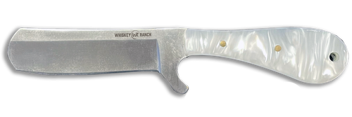 Whiskey Bent Knives Bullcutter Knife, Pearl Snap Acrylic Handle (WB41-78)