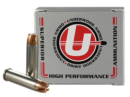 Underwood Pistol Ammunition, 357 Magnum, Solid Monolithic, 140 GR, 1550 fps, 20 Rd/bx