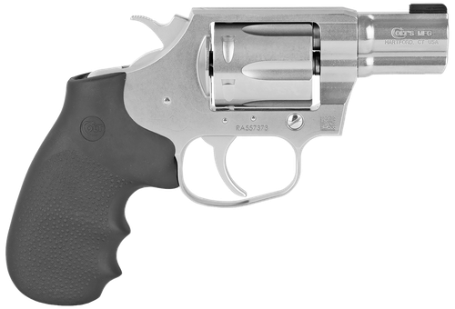 Colt Cobra Revolver COBRASB2BB, 38 Special, 2", Hogue Overmolded Grips, Brushed Stainless Steel Finish, 6 Rds