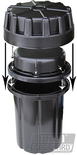 MTM SAC Survivor Ammo Can, Black Synthetic