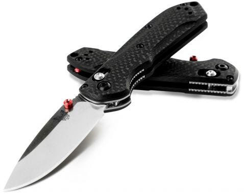 Benchmade Mini Freek Folding Knife w/ Plain Edge Drop Point Blade