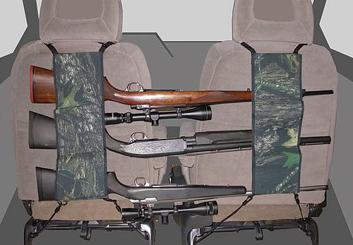 AA&E Leathercraft Back of Seat Gun Holder, Mossy Oak Breakup (8606135393)