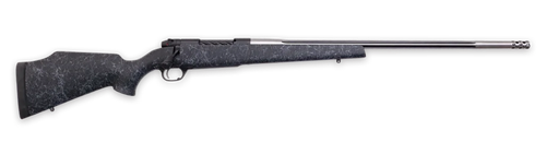 Weatherby Mark V Accumark Rifle, 7mm BC, 26", Matte Black Gel Coat w / Spiderweb Accents Stock, 3 Rds