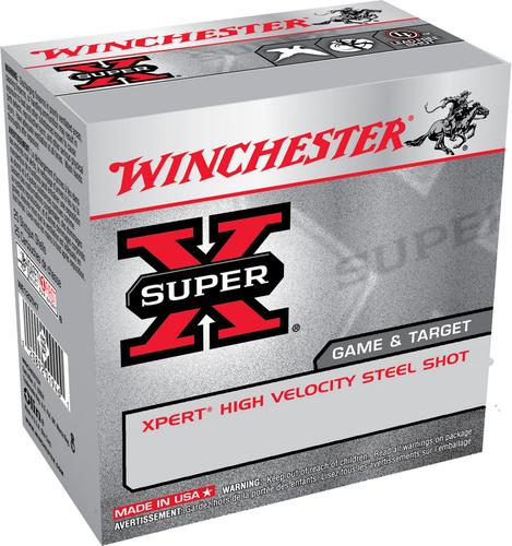 Winchester Super Xpert Shotshells WE12GTH65, 12 Gauge, 2-3/4", 1 1/8 oz, 1280 fps, #6.5 Steel Shot, 25 Rds/box