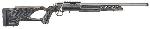 Ruger American Rimfire Target Bolt Action Rifle 8366, 22 LR, 18", Thumbhole Stock, Satin Stainless, 10 Rds