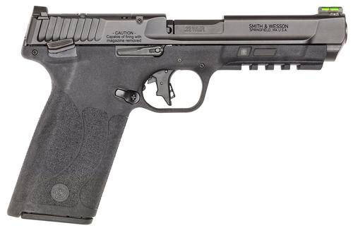 Smith and Wesson M&P 22 Optic Ready Pistol 14090, 22 WMR, 4.35in, Black Textured Grips, Black Finish, 10 Rds