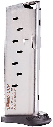 Walther Magazine, 8 Round, 9MM, Stainless, For Model CCP (50860002)