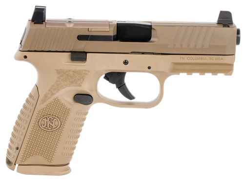 FN Herstal 509M MRD Pistol 66100741, 9mm, 4 in, FDE Polymer Grip, No Manual Safety, FDE Finish, 15 Rd