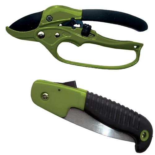 Walkers HME Hunter's Combo 7" Folding Saw & Heavy-Duty Bypass Shears (HMEHCP2)