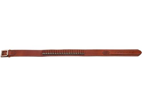 El Paso Saddlery Texas Cartridge Belt, 36" waist, .44-.45 caliber, Russet Leather