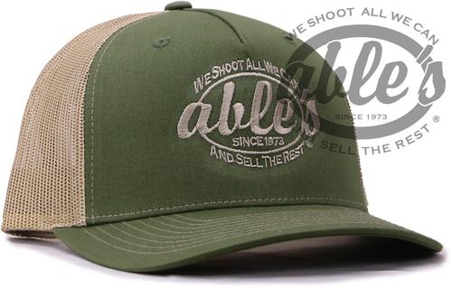 Able's Mesh Cap Olive, Tan Mesh (ACOT)