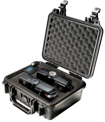 Pelican 1200 Series Black Case 10"x9"x4" (1200)