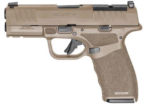 Springfield Hellcat PRO OSP Optic Ready Pistol HCP9379FOSPLC-GU24, 9mm, 3.7in, FDE Polymer Grips, 10 Rds