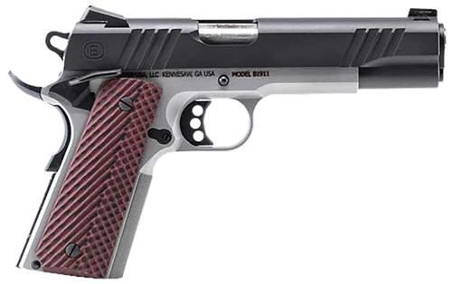 Bersa B1911 SAO Pistol B19117050BMBC, 45 ACP, 5", Rosewood Grips, Black Finish, 8 Rds