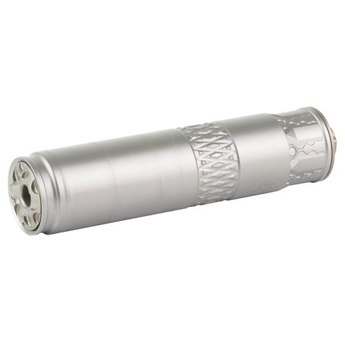 Rugged Suppressors AK360 Alaskan360Ti 36 Cal Suppressor, Rugged Universal Mount (R.U.M.), Silver Bead Blasted Finish