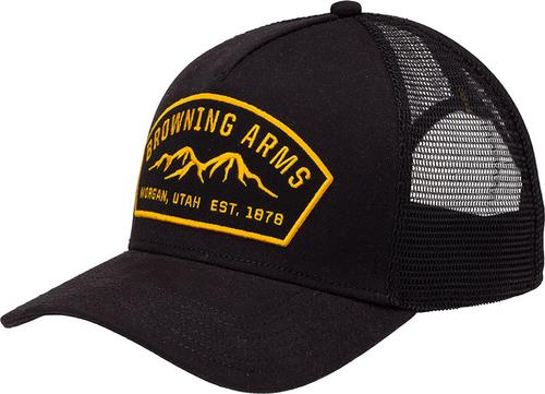 Browning Ranger Mesh Cap 308877991, Black/Yellow, Snap Back