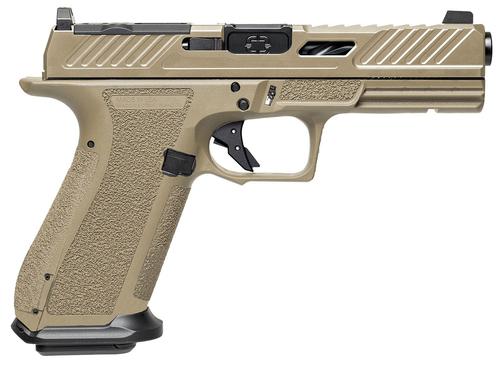 Shadow Systems DR920 Elite Optic Ready Pistol SS2024, 9mm Luger, 4.48in, Interchangeable Backstrap, Flat Dark Earth Finish, 17 Rds