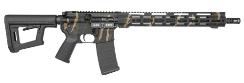 Diamondback DB15 Semi-Auto Rifle, 5.56 NATO, 16", Magpul PR Carbine Stock, Tiger Stripe Camo, 30 Rds