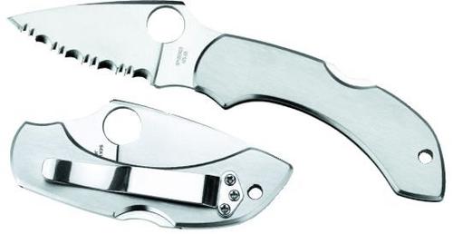Spyderco Dragonfly II Knife w/Plain Edge & Stainless Steel Handle C28P