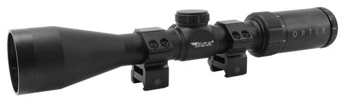 BSA Optics OPTIX Rifle Scope HS412X40TB, 4-12x, 40mm Obj, 1" Tube, Weaver Rings, BDC-8 Reticle