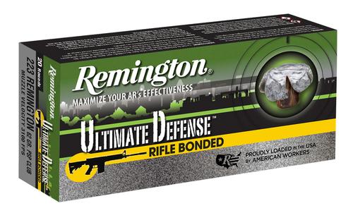 Remington Ultimate Defense Rifle Ammunition 22107, 223 Remington, Core-Lokt Ultra Bonded PSP, 62 gr, 3100 fps, 20 Rd/Bx