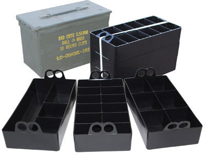 MTM Ammo Can Organizer 3 Tray Set for 50 Cal Ammo Cans (ACO)