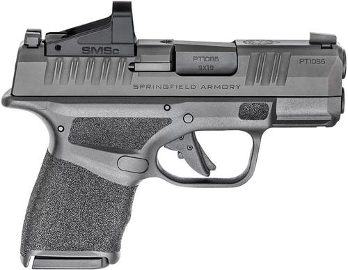 Springfield Hellcat Semi-Auto Pistol HC9319BOSPSMSC, 9mm, 3", Polymer Grips, Black Finish, SMSC Red Dot, 13 Rds