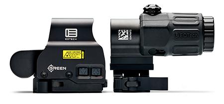 Eotech Green Dot Optic & 3X Magnifier, Black, 68 MOA Reticle