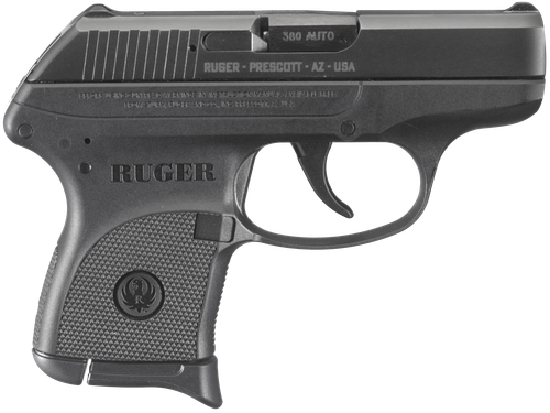 Ruger LCP Lightweight Compact Semi-Auto Pistol 3701, 380 ACP, 2-3/4", Checkered Polymer Grip, Blue Finish, 6 Rd