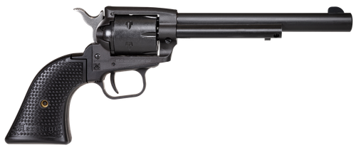 Heritage Rough Rider SAO Revolver SRR22BS6PG, 22 LR, 6.50", Polymer Grips, Black Satin Finish, 6 Rds