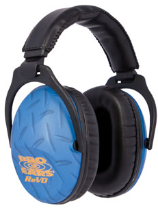 Pro Ears ReVO Series Ear Muffs Blue Diamond Plate 26 dB
