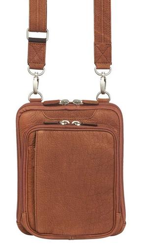 Crossbody Shoulder Pouch Concealed Carry Bag USA Buffalo, Rust