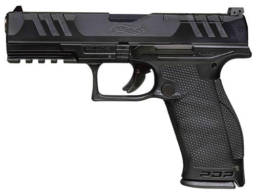 Walther PDP Optic Ready Pistol 2854694, 9mm Luger, 4", Duty Textured Polymer Grips, Black Finish, 10 Rds