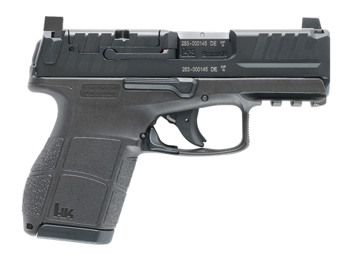 Heckler & Koch VP9CC Optic Ready Pistol, 9mm, 3.13in, Interchangeable Backstrap Grips, Black Finish, 10 Rds