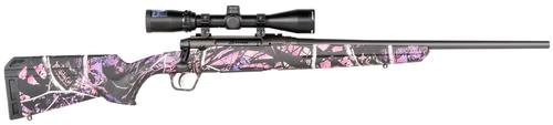 Savage Axis II XP Compact Bolt Action Rifle 57478, 6.5 Creedmoor, 20", 3-9x40mm Scope, Muddy Girl Stock, Black Finish, 4 Rds