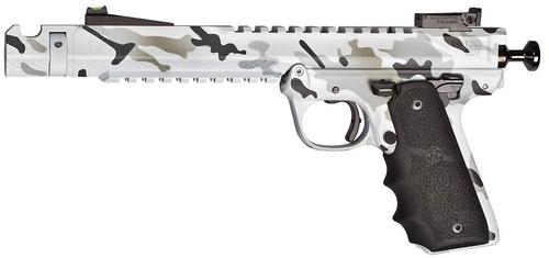 Volquartsen Black Mamba Pistol VF4M-0048, 22 Long Rifle, 6", Hogue Grip, Arctic Camo Finish, 10 Rds