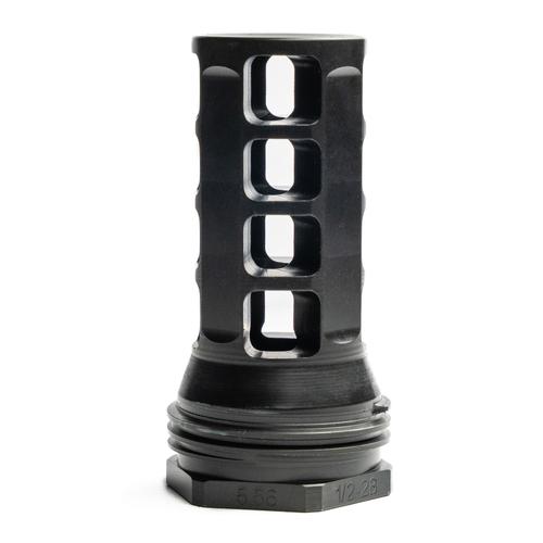 Huxwrx QD 338 Cal Muzzle Brake, Black with 5/8x24 tpi Threads, (1647)