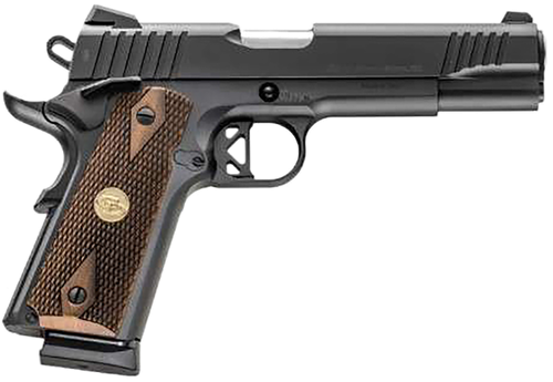 Chiappa Superior Pistol 440211, 45 ACP, 5in, Walnut Diamond Checkered Grips, Black Finish, 10 Rds