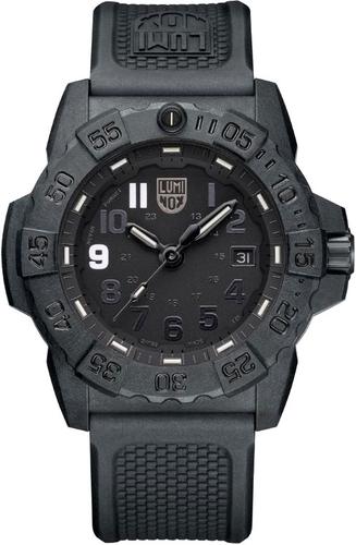 Luminox Navy Seal Watch XS.3501.BO.NF Black Dial, Black Figures, 45mm, Black Rubber Band