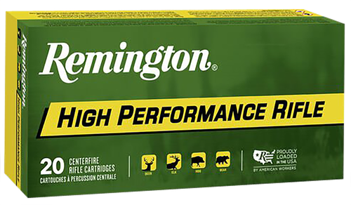 Remington Rifle Ammuntion R243W1, 243 Winchester, Pointed Soft Point (SP), 80 GR, 3350 fps, 20 Rd/bx