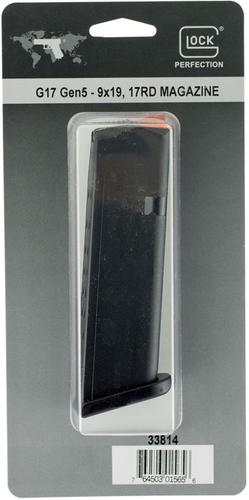 Glock 17 Gen 5 9MM 17 Round Black Magazine (33814)